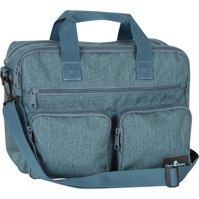 BGCR/LTP--Teal LapTop Bag Classic Equine