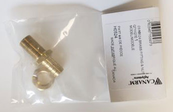 LE444505 Canarm Brass Nut/Fitting-Elbow to Hose