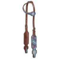 TK45-7864 Headstall Sliding Ear Painted Tooling