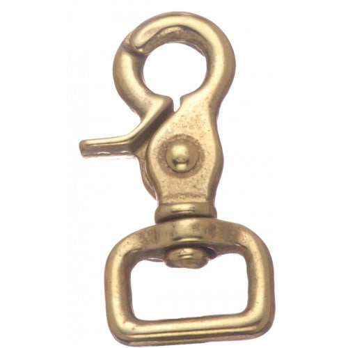 HG15312 Snap Trigger Round Eye 5/8" x 2 1/2"Length-Brass