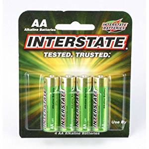 HGDRY0070 Battery - AA  Interstate 4 PKG