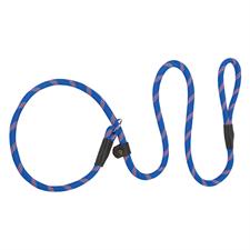 PS07-6105-6'-6'-Blu/Org Dog Leash Slip Rope