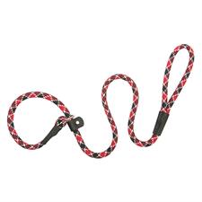 PS07-6105-6'-6'-Rd/Blk Dog Leash Slip Rope
