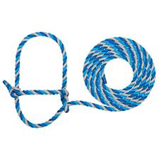 AC35-7900--H34 Halter Rope Cattle - Dark Blue/Hurricane Blue/Grey