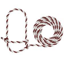AC35-7900--67 Halter Rope Cattle - Maroon/Grey/White