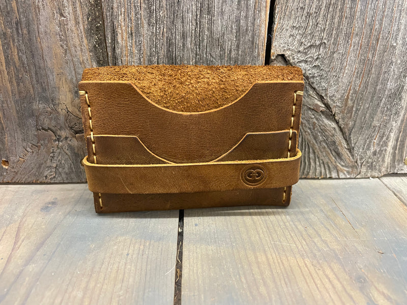 BGCARDPOUCH NORTH ROCK Leather Card Pouch Holder