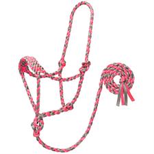 TK35-7820-Average-Pk/Gy Halter Braided Rope w/Lead