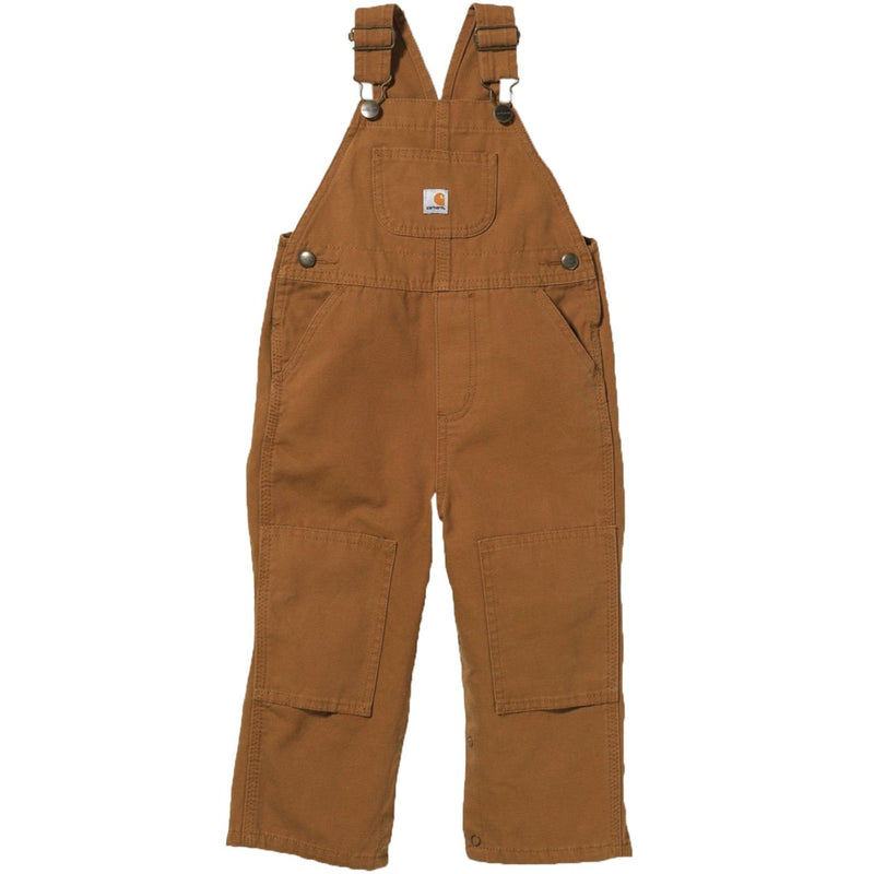 CLCM8609-6M-Brown Carhartt Kids Canvas Bib Overall