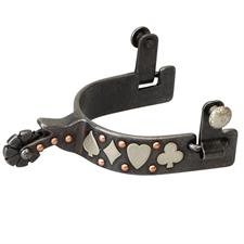 TK25511-52-12 Spurs Mens Card Suit Design Black