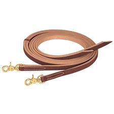 TK50-1496 Reins Split 5/8" x 7' Quick Change' Leather