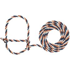 AC35-7900--431 Halter Rope Cattle - Copper/Navy/White