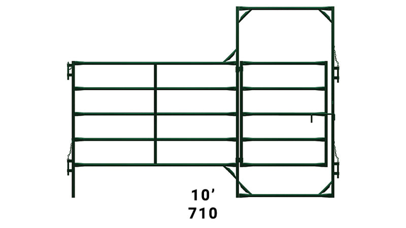 LE710 Handy Panel 10' cw 4' Gate