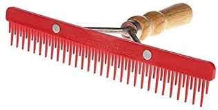 ACSSC*W-FLU Comb Stimulator Fluffer PLastic w/Wood Handle