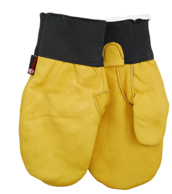 CL9304-12 Mitts Leather Elastic Cuff - Northern Expedition Fleece Lined
