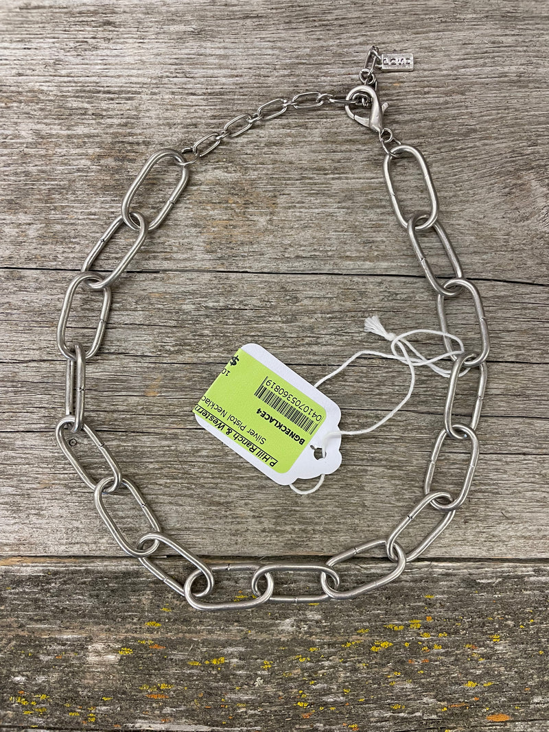 BGNECKLACE4 Silver Pistol Necklace
