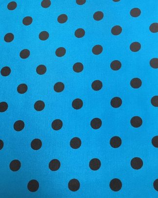 CLSCRFPLKA--aqua Scarf Silk Cowboy Polka Dot