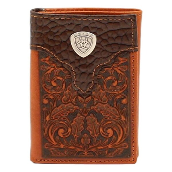 BGA3542602 Wallet Ariat Tri-Fold Cro/Tooled