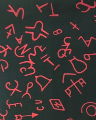 CLSCRFBRANDS--black Scarf Silk Cowboy Brands