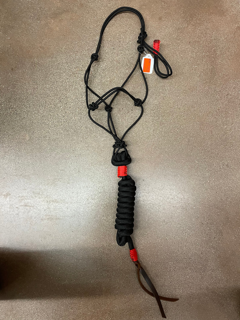 TKRH3359 Halter Working Rope w/10ft Loop Lead - Asst'd Colours