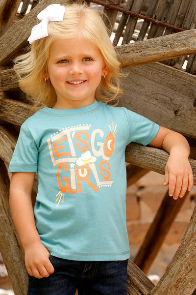 CLCTT6851028 Girls S/S Shirt "Lets Go Girls"