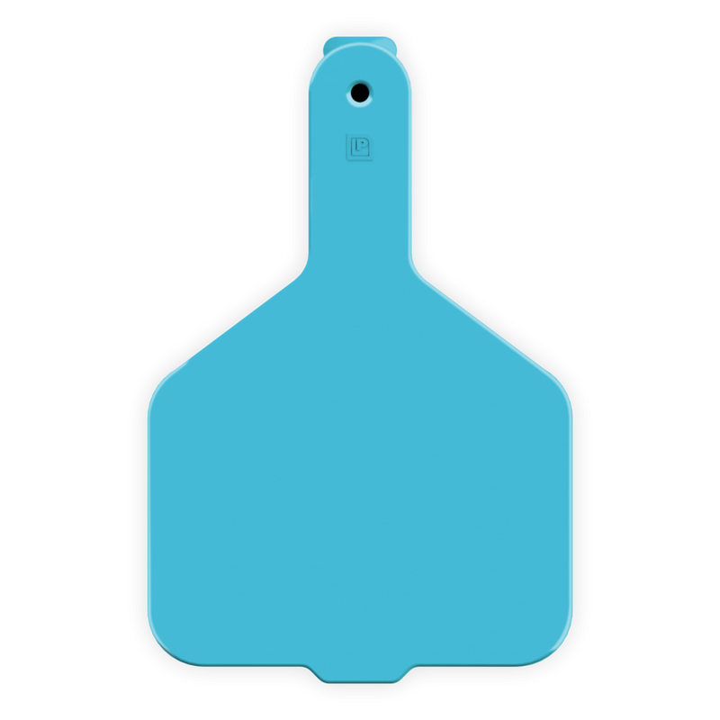 ACCOW1-Wide Nk-Blue LEADER 1 Piece Cow Tag 25's