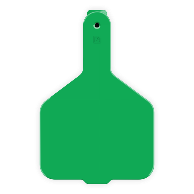 ACCOW1-Wide Nk-Green LEADER 1 Piece Cow Tag 25's