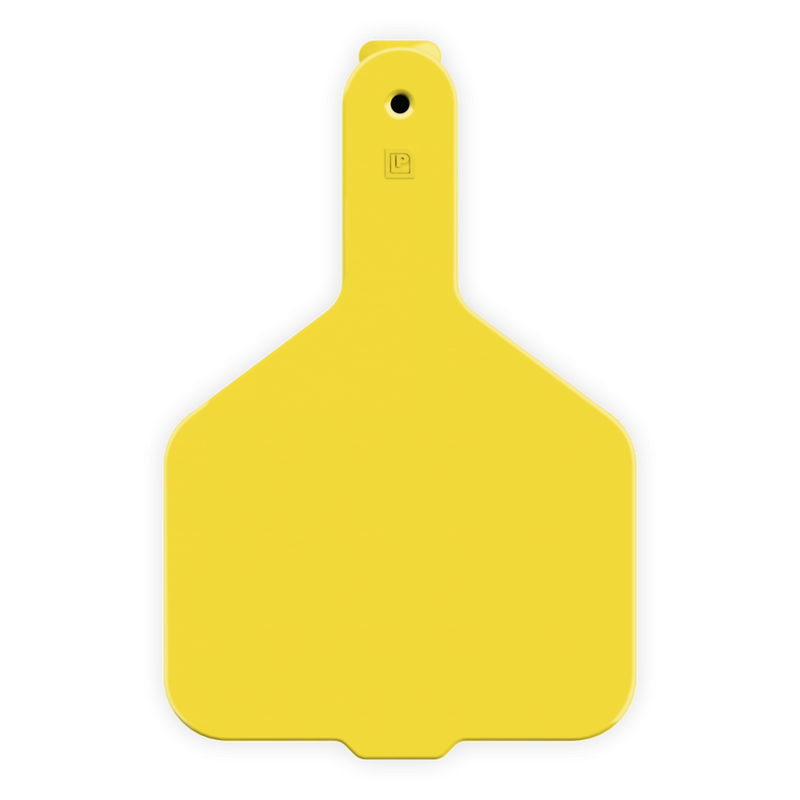 ACCOW1-Wide Nk-Yellow LEADER 1 Piece Cow Tag 25's