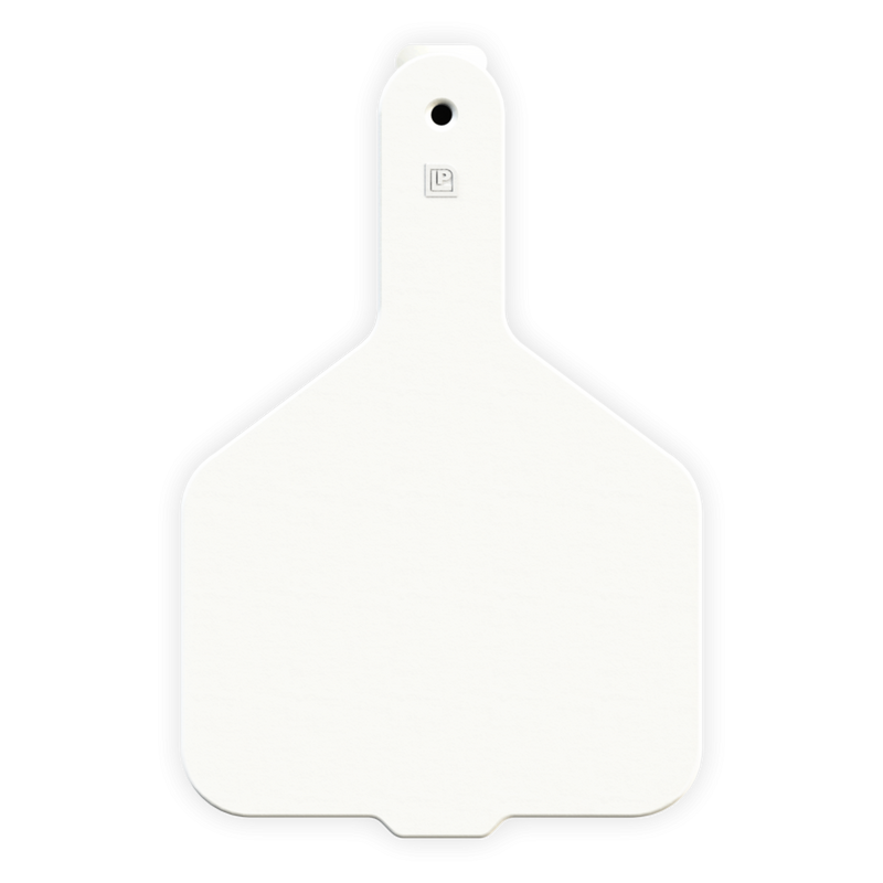 ACCOW1-Wide Nk-White LEADER 1 Piece Cow Tag 25's