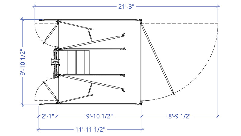 LE1150 Calving Encl.-LH SidePanel 12'