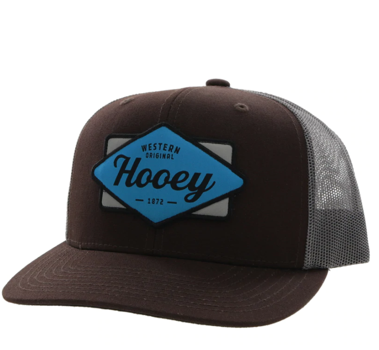 CL2222T-Youth-Brwn/Gry Cap- Hooey "Diamond"