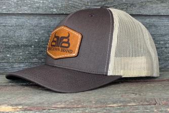 CLCAP1-O/S-BrnTnLth Baredown Cap