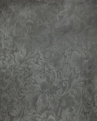 CLSCRFJACQ--Charcoal Scarf Silk Cowboy Jacquard