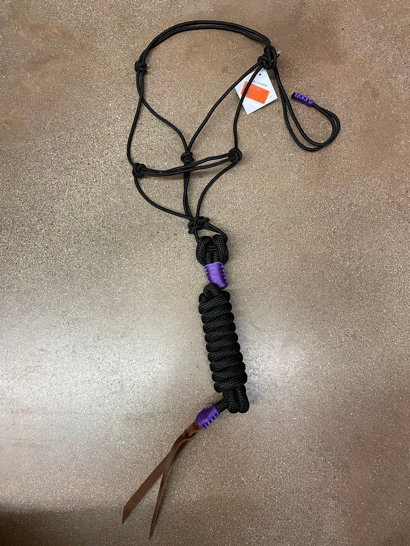 TKRH3359 Halter Working Rope w/10ft Loop Lead - Asst'd Colours