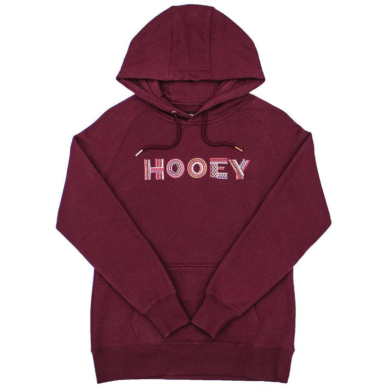 CLHH1196BU Maroon Ladies Hooey Hoodie- Artisan- Internal Phone Poclet