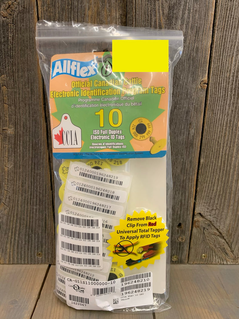 CCIA2 CCIA Allflex Tags 10/pkg