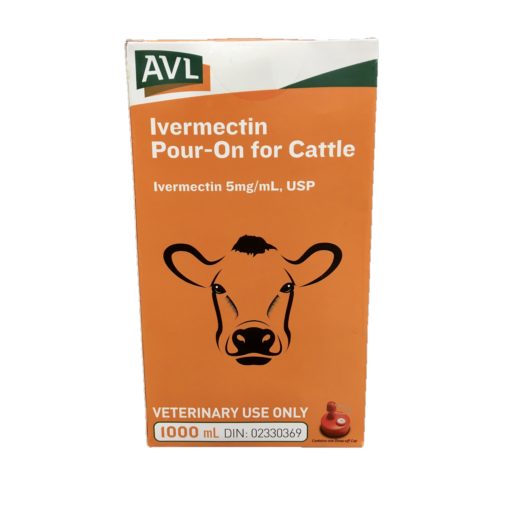 AC1021-025 Ivermectin Pour-On for Cattle 1L AVL