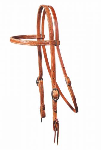 TK5341HL Headstall Browband Tie/Light Leather