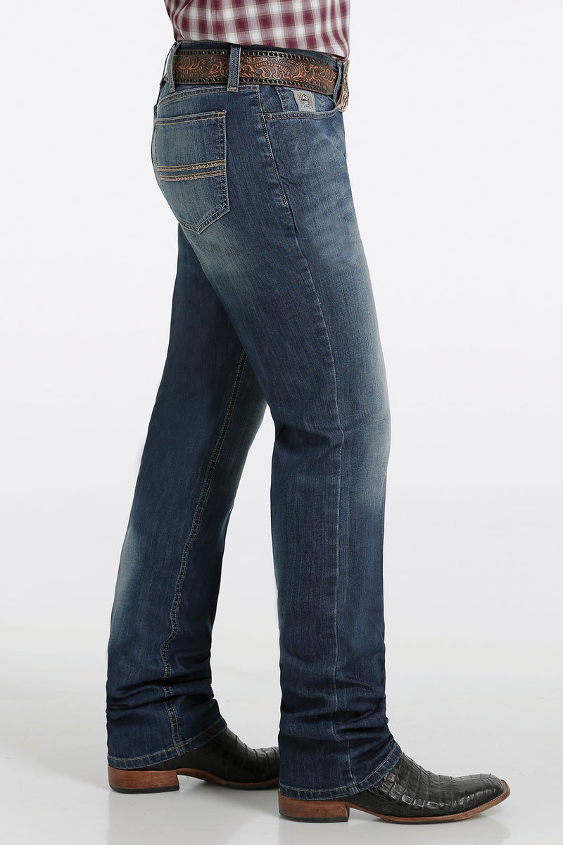 CLMB98034017 Cinch Mens Jeans Silver Lable Medium Stone