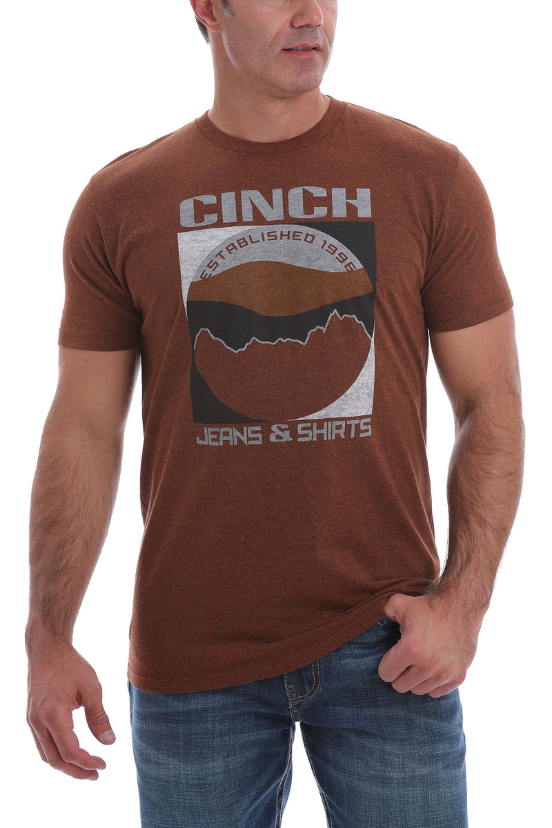CLMTT1690414-XL-Copper T-Shirt Cinch Graphic - Established 1996