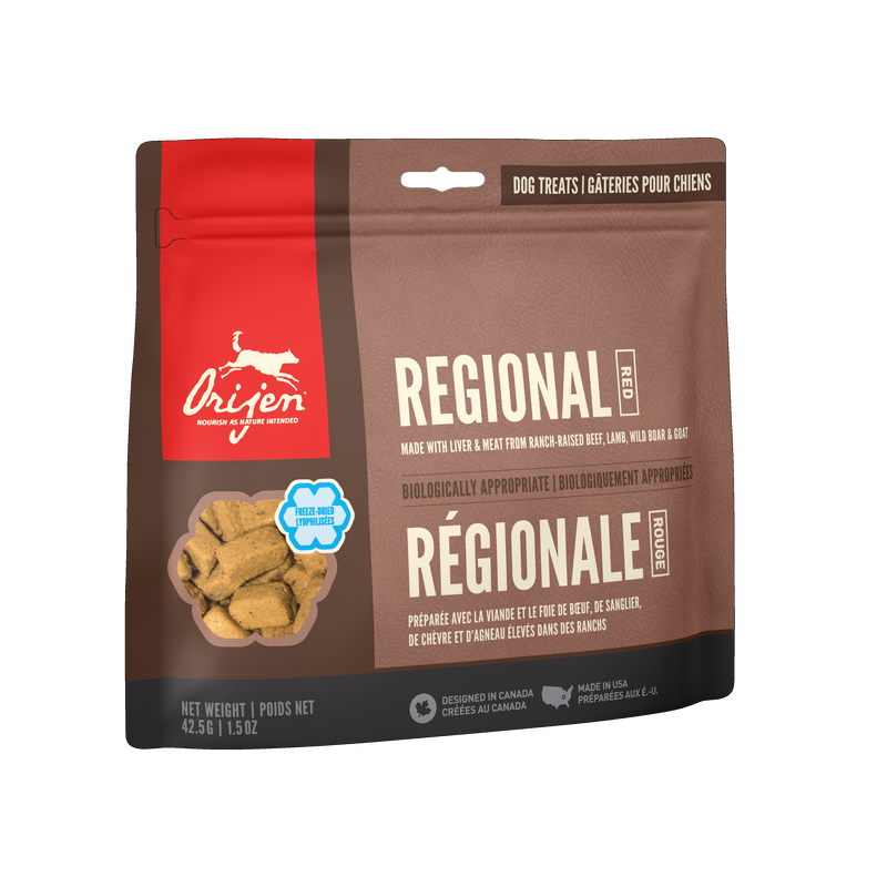FSD403-58592 Orijen Dog TREAT Regional Red 3.5oz/92gm