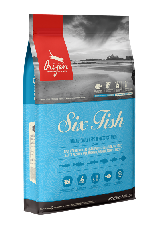 FSC402-28154 Orijen CAT Food 6 Fish 5.4kg