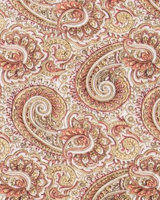 CLSCRFPAIS--BrsBronz Scarf Silk Cowboy Paisley - 34"