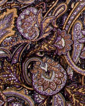CLSCRFPAIS--GldPp Scarf Silk Cowboy Paisley - 34"