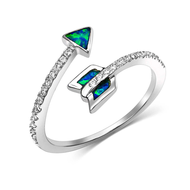 BGRG4170-7 Ring - Wrap Around Opal Arrow