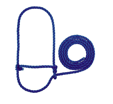 AC35-7900--BL Halter Rope Cattle - Royal Blue