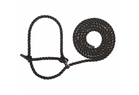 AC35-7911--H10 Halter Breaking Extra Long 14 1/2' - Black