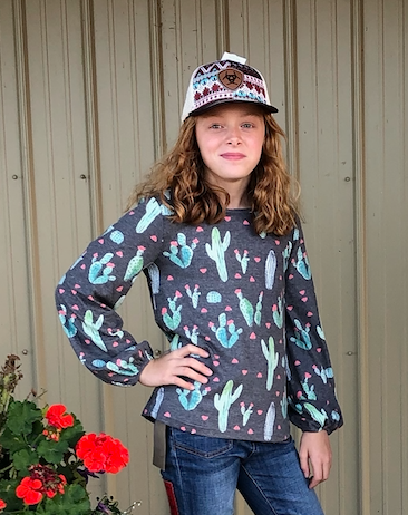 CL1519202 Cap Hat Ball ARIAT Youth Tribal Brown/Mesh Snap Back