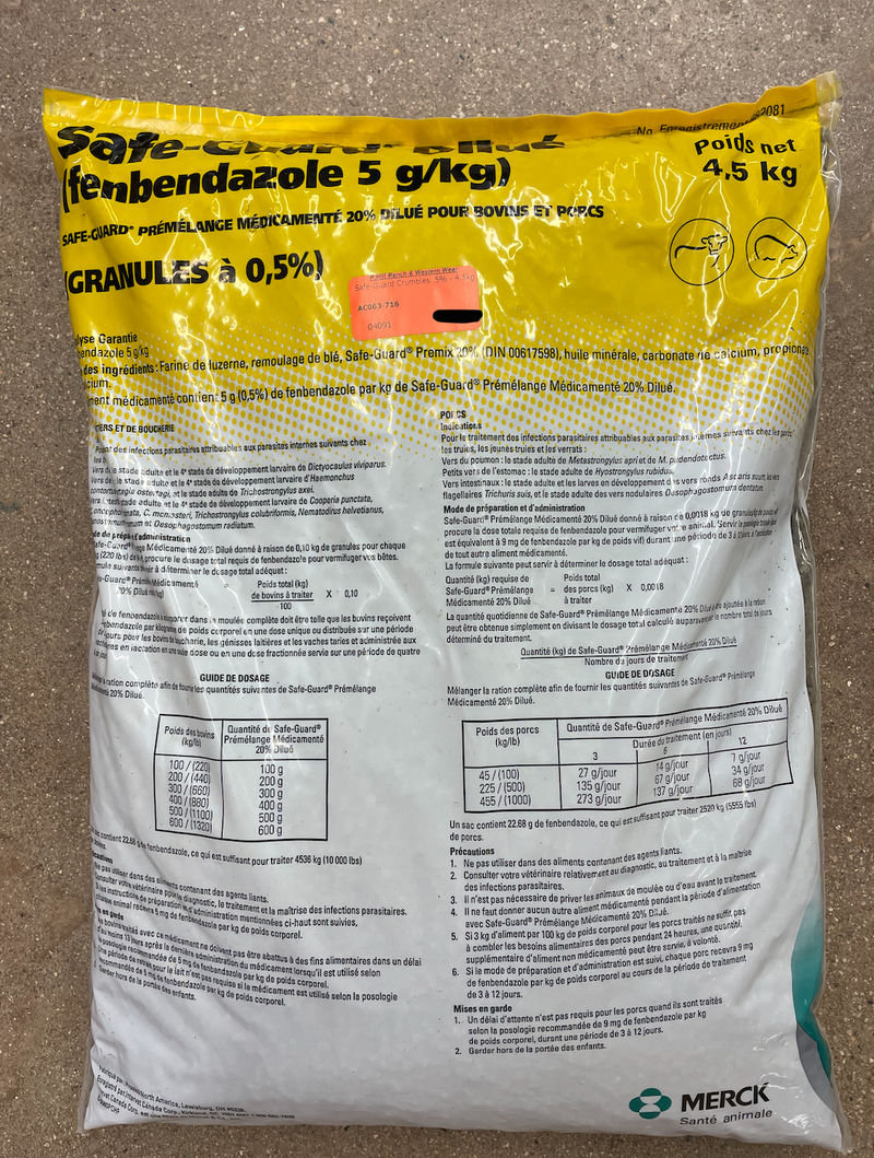 AC6084313 Safe-Guard Crumbles .5% - 4.5 kg