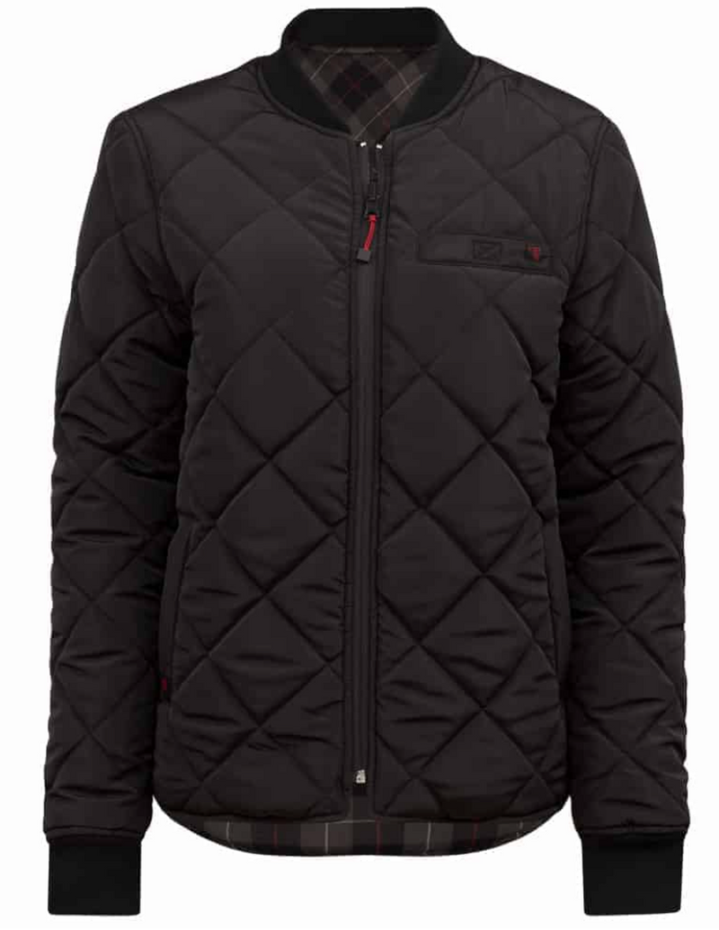 CLPF485 Jacket Ladies Padded Plaid Cuffs - Reversible