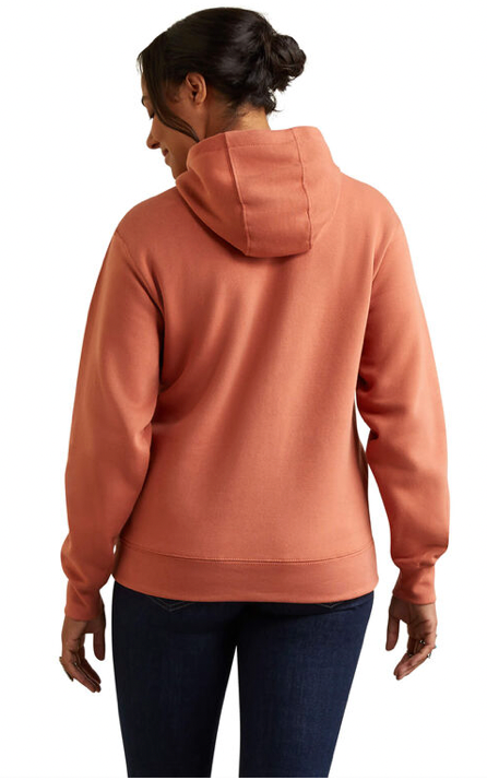 CL10041645 Womens Real Branded Logo Hoodie Aragon "Grit Required"